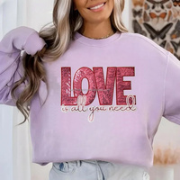 En stock : Patchs à sequins roses brillants en forme de cœur, brodés à la machine, thermocollants, pour vestes, Saint-Valentin