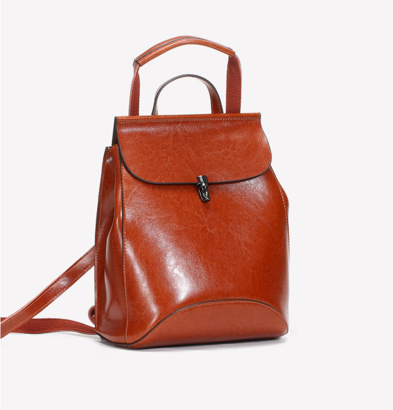 金达林真皮背包大容量女士包节日休闲风格包bolsos de mujer en cuero