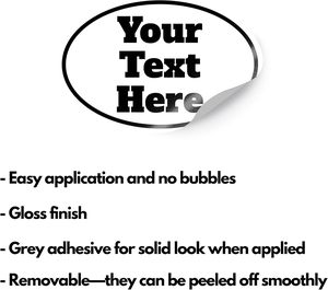Pegatinas de Vinilo Personalizadas para Parachoques de Automóviles, Personaliza Tu Propio Texto para Camiones y Vehículos - Product Image 2