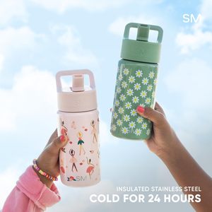 Bouteille d'eau pour enfants <span class=keywords><strong>Disney</strong></span> Princess simple et moderne avec couvercle à paille |   Gobelet isotherme en acier inoxydable pour enfants <span class=keywords><strong>de</strong></span> 14 oz &amp;   Anti-fuite T - Product Image 1