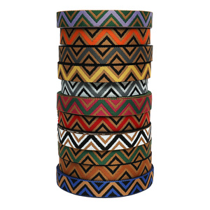 Винтажные аксессуары для сумок с уникальным дизайном, экологичные, с геометрическим узором, волнистые, 100% полиэстер - Product Image 6