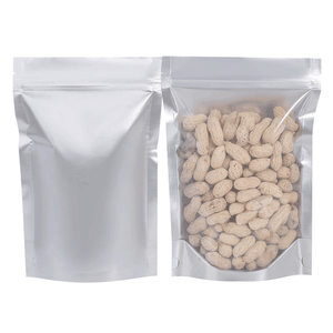 Bolsas ziplock de entrega de alimentos de papel de aluminio laminado reutilizable brillante <span class=keywords><strong>yin</strong></span> <span class=keywords><strong>yang</strong></span> bolsa de pie con frente transparente - Product Image 4