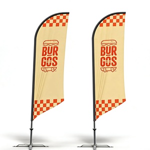 Personalized Custom Feather Flags High Quality Fiberglass Eco-Friendly Outdoor Event Advertising Double Sided Durable Logo
