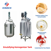 Cuve de Réaction Automatique à Double Enveloppe pour Mélange, Préparation et Émulsification de Produits Chimiques, Cosmétiques et Biologiques