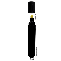 Système de valve ODM, pointe ronde de 8 mm, accessoires de marqueur, corps de marqueur vide noir, stylo marqueur vide pour encre acrylique, encre à l'huile, craie, encre à l'eau