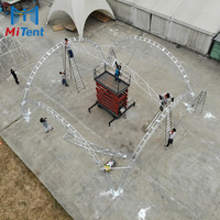 Tente de stockage temporaire Forme personnalisée Fête Spectacle de musique Événement Performance chorale Tente en arc