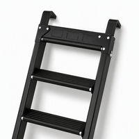 Tente de toit rigide à double couche pliable 4 saisons imperméable, tente de camping à une chambre, ouverture automatique avec échelle pour SUV 4x4