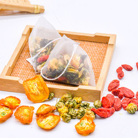 Teh Biji Krisan Cassia, 30 Kantong Teh Celup, 5g/kantong - Teh Herbal Kombinasi Akar Burdock, Goji Berry, Osmanthus, Honeysuckle