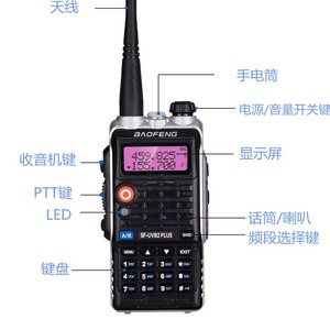 Radio portable Baofeng UV-B2 Plus 8W double bande avec fonction de balayage des canaux et anti-interférence - Product Image 4