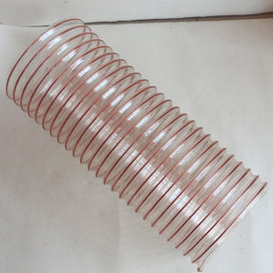 أنابيب مطاطية شفافة صلبة بقطر 2 بوصة، مصنوعة من السيليكون مع سلك فولاذي داخلي، أنابيب مرنة من البلاستيك PVC والبولي يوريثان المموج - Product Image 1