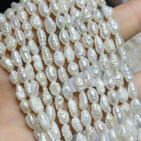 Muses Jewels - Grande réduction - Perles d'eau douce naturelles blanches de 3 mm à 6 mm - Perles baroques - Perles en vrac - Perlen Fur Die Schmuck Herstellung