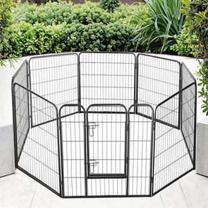 Modello solido grande 8-pannello pesante cane esercizio penna da gioco durevole in ferro zincato metallo formato personalizzato con prezzo basso - Product Image 1