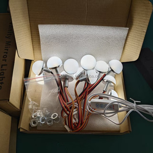 Lot <span class=keywords><strong>de</strong></span> 12 ampoules LED pour miroir <span class=keywords><strong>de</strong></span> maquillage, blanc chaud, blanc réglable, tricolore, 34 mm, demi-miroir, <span class=keywords><strong>ampoule</strong></span> USB, éclairage frontal <span class=keywords><strong>de</strong></span> miroir à intensité variable - Product Image 3
