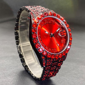 Reloj de hombre a la moda con estilo hip-hop único de alta calidad, reloj con incrustaciones de moissanita para hombre, pasa la prueba del diamante - Product Image 3