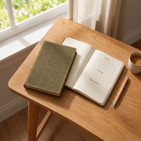 Carnet de Prières et de Gratitude en Cuir PU Personnalisé OEM ODM, Agenda Chrétien A5 A6, Planificateur Quotidien, Journal Intime, Papeterie pour Cadeau