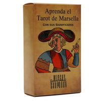 Cartes de tarot classiques espagnoles de Marseille, cartes d'oracle, jeu de société rectangulaire, oracle