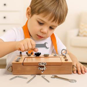 Jouet STEM pour développer la motricité fine, jouet sensoriel préscolaire, cadeaux pour enfants, garçons et filles, coffret de tournevis Montessori - Product Image 4