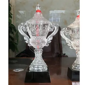 Adl penghargaan akrilik kaca kristal piala penghargaan untuk Souvenir dicat Kristal kerajinan cangkir kejuaraan ukuran besar penghargaan trofi