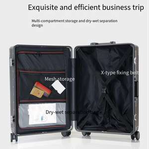 Bagage à main à ouverture frontale Bagage de <span class=keywords><strong>voyage</strong></span> léger et rigide avec chargeur USB et porte-gobelet - Product Image 3