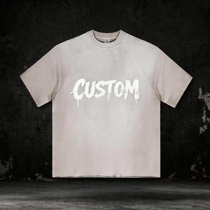 T-<span class=keywords><strong>Shirt</strong></span> Personalizzate su Richiesta, Abbigliamento Vintage, Ricamo 3D, 350gsm, Collo Tondo, 100% Cotone, Logo Frontale, Anti-Pilling - Product Image 1