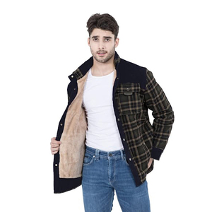2024 High-quality Details <strong>Winter</strong> Thick Flannel Plaid Jacket Customize 100% Cotton <strong>Shirts</strong> for Man - Product Image 3