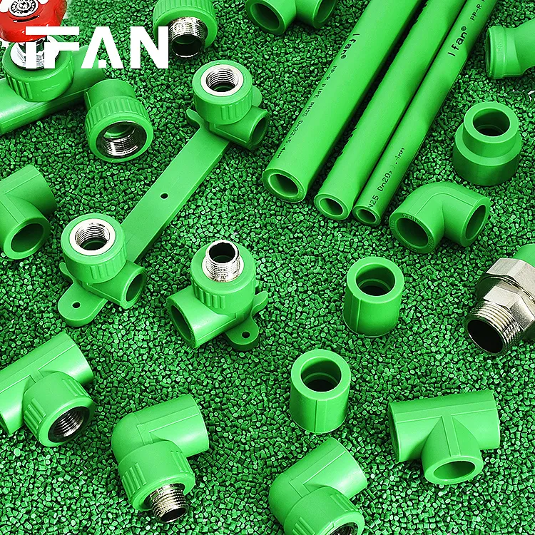 Высококачественный пластиковый фитинг для труб IFAN L20 - 110 мм, зеленый полипропиленовый фитинг, колено