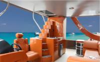 Bateau ponton de luxe à deux étages pour les pique-niques en famille sur l'eau Nouveau design de yacht