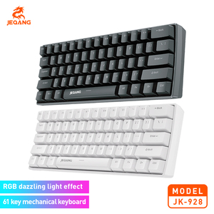 Jeqang JK-928 Mới Đầy Đủ Kích Thước Có Dây Bàn Phím Cơ Khí RGB Chiếu Sáng Rực Rỡ <span class=keywords><strong>USB</strong></span> Type-C Giao Diện Cắm Chơi Cho Máy Tính Máy Tính Xách Tay - Product Image 4