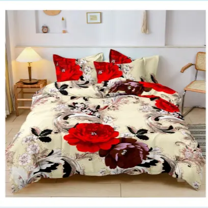 Vải Polyester Bán Buôn Nhà Dệt Bộ Đồ Giường Vải 240Cm 125gsm Phân Tán In Sợi Nhỏ Sẵn Sàng Để Bán