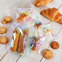 Sachets en plastique laminé transparent de qualité alimentaire, imprimés sur mesure, résistants à la graisse, thermoscellables, pour produits de boulangerie, biscuits, bonbons, chocolats