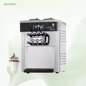 High Quality Automatic Stainless Steel Easy To Operate Ice Cream Maker Commercial Soft Ice Cream Machine For Sale