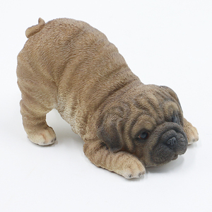 Conception personnalisée mini pendaison bouledogue français en résine chien <span class=keywords><strong>carlin</strong></span>, décor chien figurines en <span class=keywords><strong>gros</strong></span> # - Product Image 5