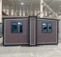 DYCE1 Maison conteneur modulaire préfabriquée pliable de haute qualité, design contemporain à toit plat, étanche, avec porte de sécurité en acier