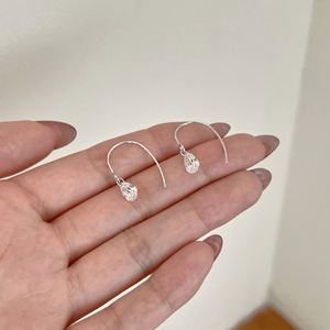 Dylam Exclusive Design Fine Jewelry Rhodium Champagne Gold Plated S925 Silver Dangle Pear Shape 5A Zirconia <b>Hook</b> <b>Earrings</b> - Product Image 6