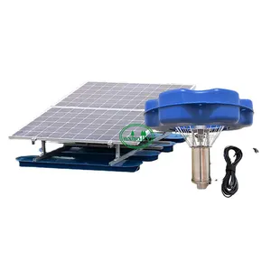 Aireador de estanque de agua con energía solar flotante completamente automático para pecera