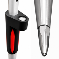Poteau télescopique GLS12 de haute qualité de 2 m avec verrous à pression, poteau télescopique pour prisme de topographie, compatible avec le prisme GRZ122 360, antenne GPS GNSS