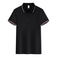 Polo de sport à rayures tricolores d'été, polo de golf à manches courtes pour homme, respirant, décontracté, polos personnalisés