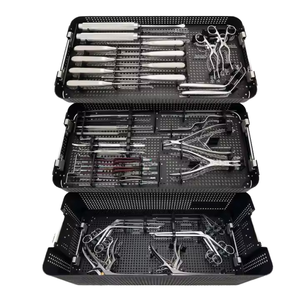 Juego de instrumentos de cirugía espinal básica de madera cervical ortopédica Manual de alta calidad, Kits de ortopedia para laminectomía Espinal de acero - Product Image 1