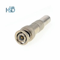 Mâle RG59 RG6 Coaxial BNC PIN Connecteur Prise Audio Vidéo Rg6 Bnc Compression Outil 170V Max CE ROHS Conformité