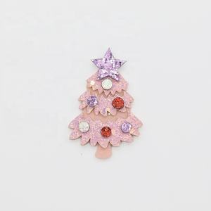 Nuevo Pasador para el Cabello con Diseño de Árbol de Navidad, Decoración Navideña Brillante, Pasador con Estrellas de Lentejuelas para Niñas, Accesorios para el Cabello - Product Image 4