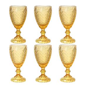 Set <span class=keywords><strong>di</strong></span> Calici da Vino Vintage in <span class=keywords><strong>Vetro</strong></span> Soffiato a Mano, Bicchieri d'Acqua da 10,5 oz, Ideali per la Festa della Mamma, Matrimoni e Festività - Product Image 1