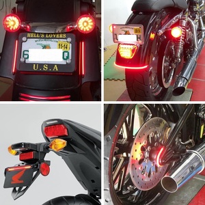 Bande LED universelle 48LED Flexible <span class=keywords><strong>feu</strong></span> de <span class=keywords><strong>Stop</strong></span> DC 12V moto clignotant bande arrière de frein pour voiture ATV Autobike - Product Image 6