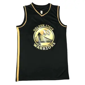 Wholesale curry gold jersey-N.b.a Jersey 21 Season Black Gold Warriors Basketable Net S Heat Lone Ranger Laker s Embroidered Basketball Jersey
