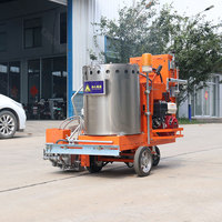 Machine de marquage routier convexe thermoplastique à chauffage rapide et uniforme haute efficacité, utilisée pour le marquage des chaussées tactiles