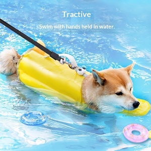 Maillot <span class=keywords><strong>de</strong></span> bain pour <span class=keywords><strong>chien</strong></span> Hippie Dog en tissu Oxford, style dessin animé animal, grands yeux, mignon, japonais-coréen, avec flottabilité pour la natation et gilet <span class=keywords><strong>de</strong></span> sauvetage - Product Image 5