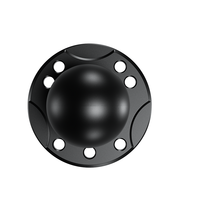 Adaptateur à tête sphérique en alliage d'aluminium de 1,5 pouce avec plaque ronde compatible avec le bras à double douille de taille C RAM pour support