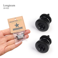 2 pièces/paire, couleur noire, boutons de sangle de guitare en métal, verrous de sangle pour guitare et ukulélé