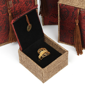Compostable Grand Brand Flip Jewelry <b>Gift</b> <b>Box</b> with Felt Insert for Rings, Necklaces, and <b>Earrings</b> - Product Image 5