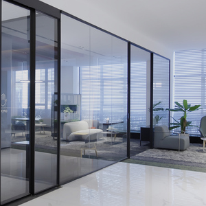Nhà tiền chế xây dựng giá rẻ phân vùng văn phòng phòng họp có thể hoạt động tường di chuyển kính phân vùng tường - Product Image 1