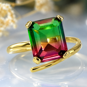 Anello Aperto dal Design Quadrato, Anello Unisex alla Moda, Stile Minimalista, Accessorio Regolabile per Dito - Product Image 5